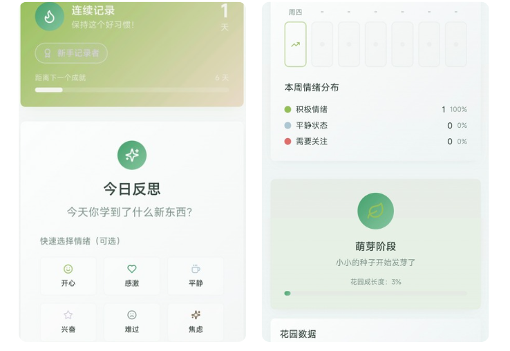 Emotion Garden Project - AI-powered mood tracker Chinese version with interactive interface